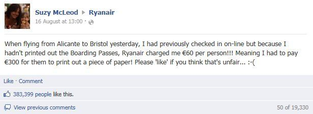 Ryanair fails to address social media crisis