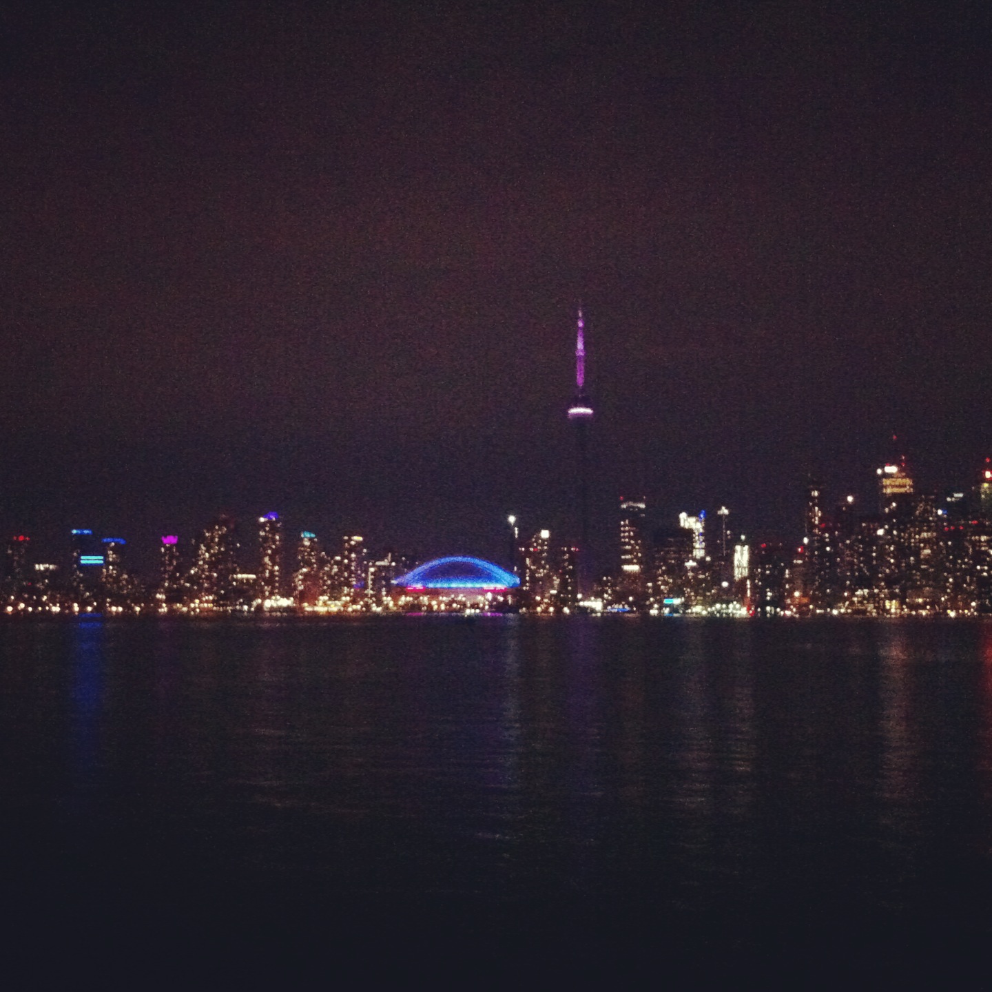 Toronto evening skyline, taken during TBEX 2013