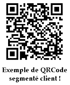 Exemple de QR Code segmenté client