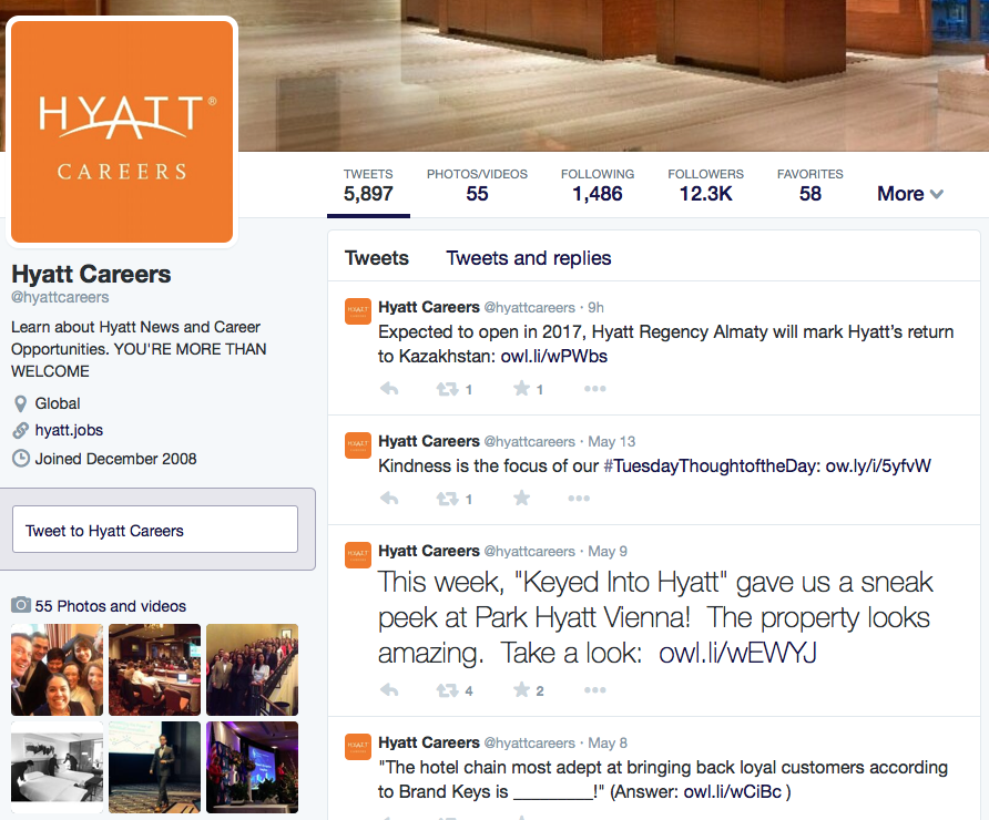 Hyatt Careers on Twitter