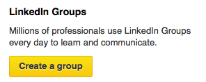 Create a Group on LinkedIn