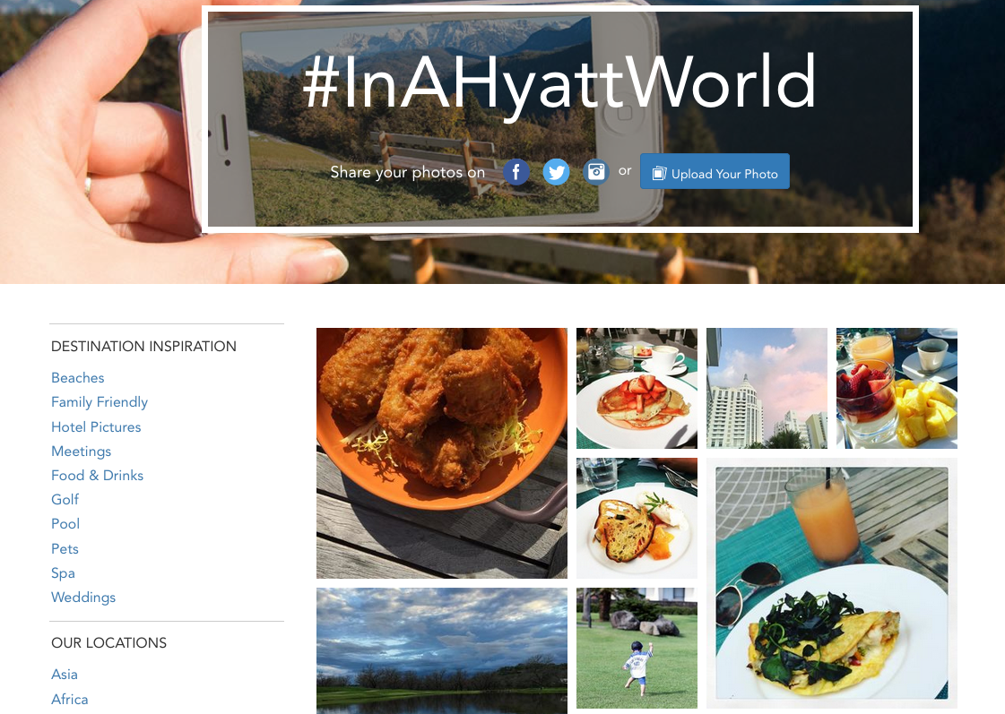 Initiative #InAHyattWorld des hotels Hyatt