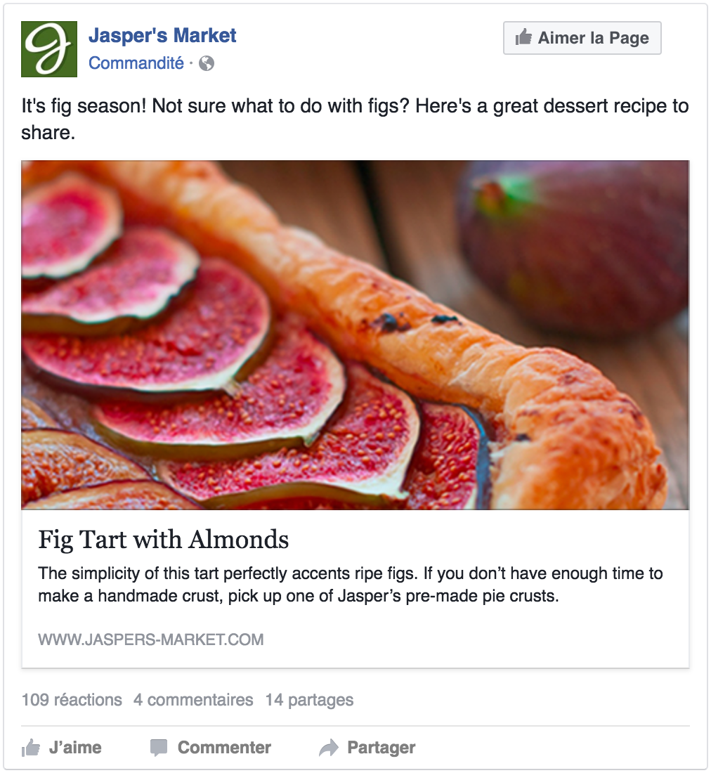 Exemple de publicité pour inciter la conversion