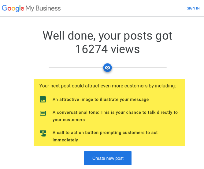 Google My Business now pushes even more message posting