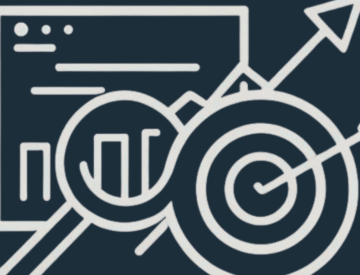 Une cible, un site Web, une loupe. Découvrabilité, site Web trouvé par l'IA