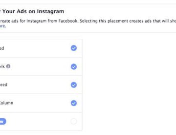 Possibilité de placer de la publicité Facebook... sur Instagram!
