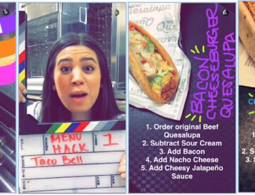 Hack de menus Taco Bell sur Snapchat