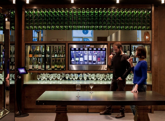 Automated wine & spirits hotel bar