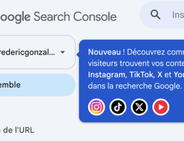 Google Search Console et médias sociaux